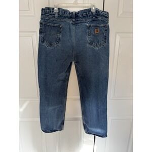 Carhartt Men's Denim Blue Jeans Traditional Fit Size 42x30